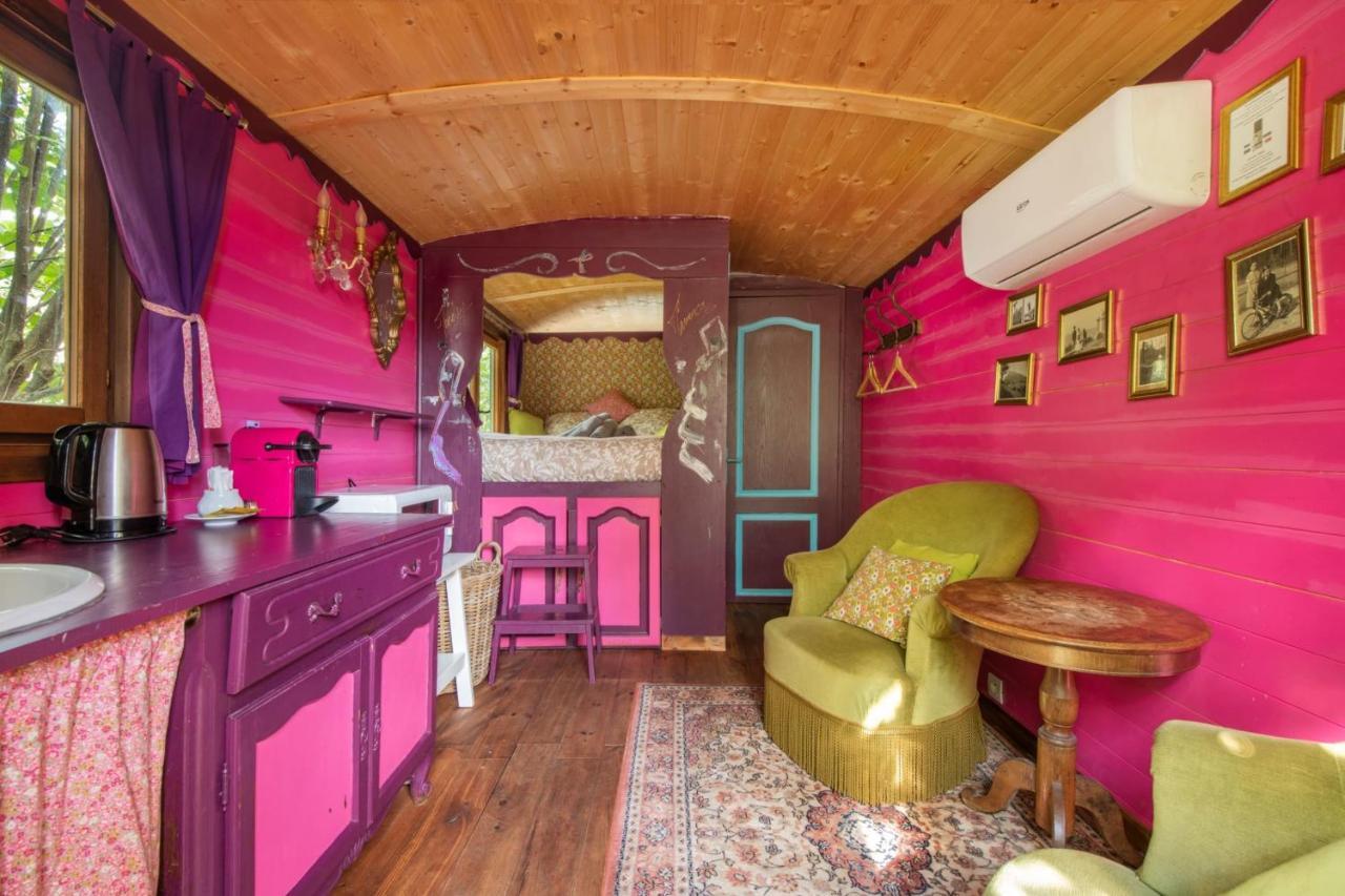 Roulotte Insolite Avec Terrasse Proche Paris Noisy-le-Grand Exteriör bild